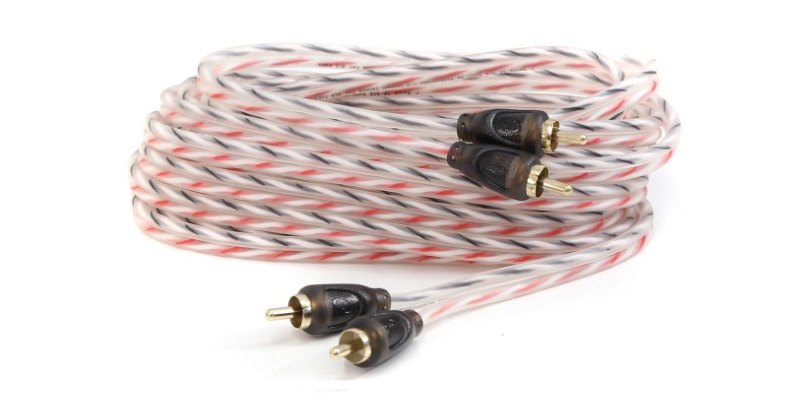 KNU Conceptz KCA-K4 4 gauge amp wiring kit RCA cables image