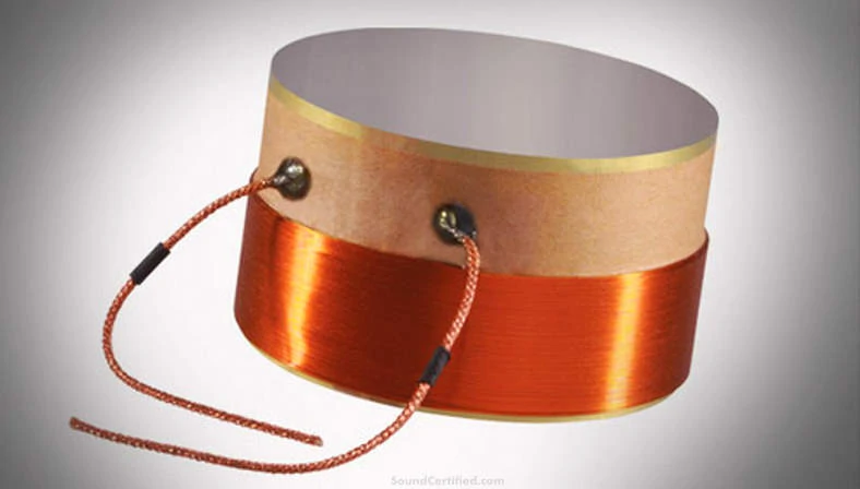 Example of a speaker voice coil close up