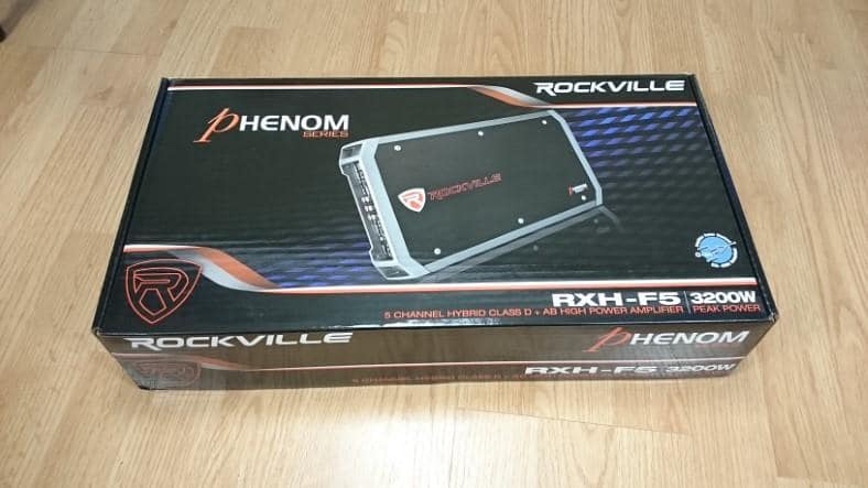 Rockville RXH-F5 5 channel amp in box image