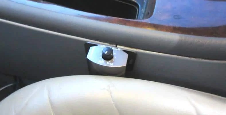 Image showing Rockville bass remote knob installed in a car