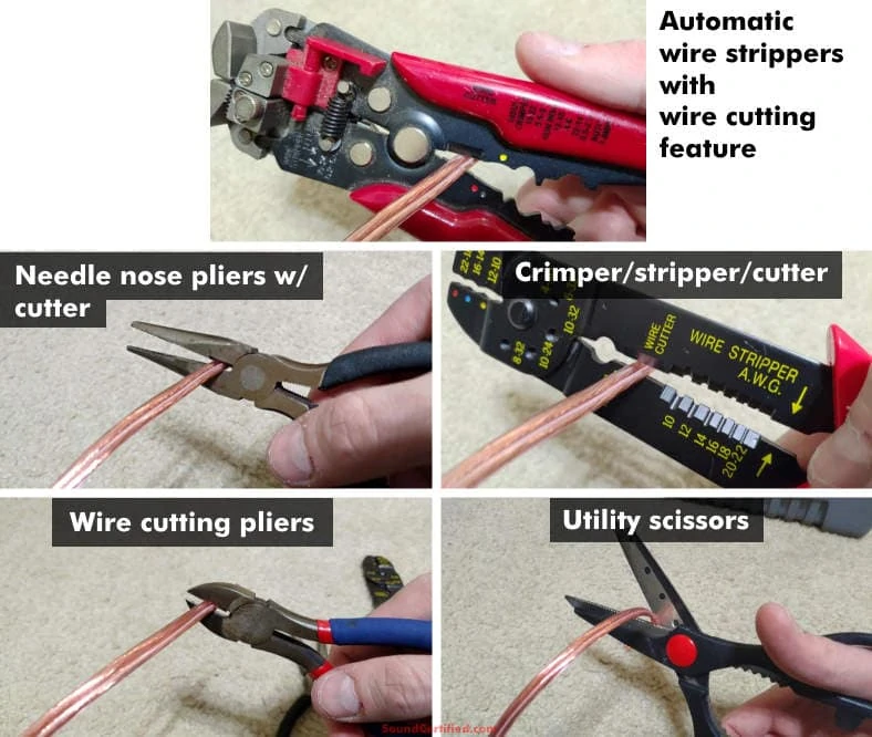 Image showing examples of how to cut wire