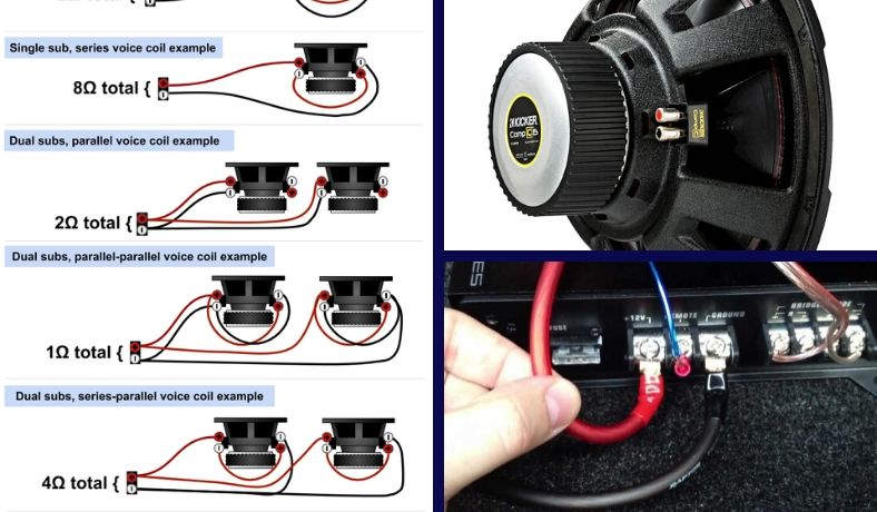 How To Wire A Dual Voice Coil Speaker + Subwoofer Wiring Diagrams Speaker Crossover Wiring-Diagram Sound Certified