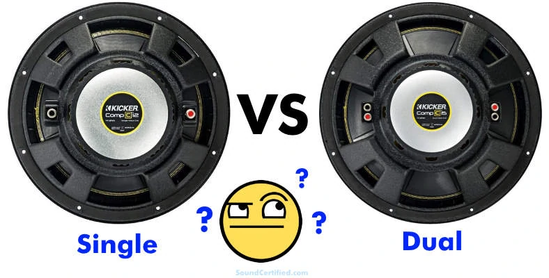 Voice wiring subwoofer dual coil Single vs