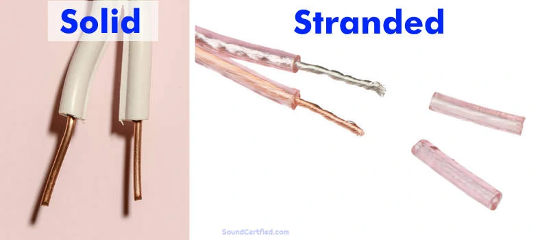 Comparison of solid vs stranded wire