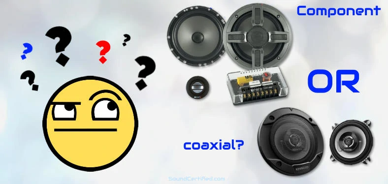 Coaxial or component speakers image