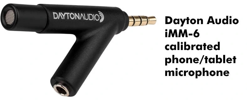 Dayton Audio iMM-6 calibrated smartphone mic