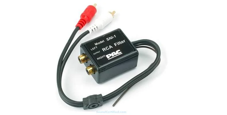Example of an RCA ground loop isolator