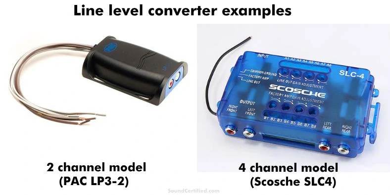 speaker to line level converter examples image