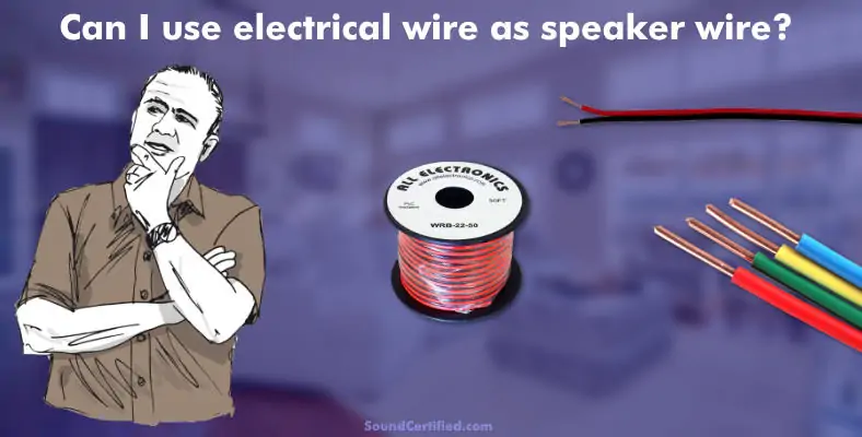 can i use electrical wire as speaker wire
