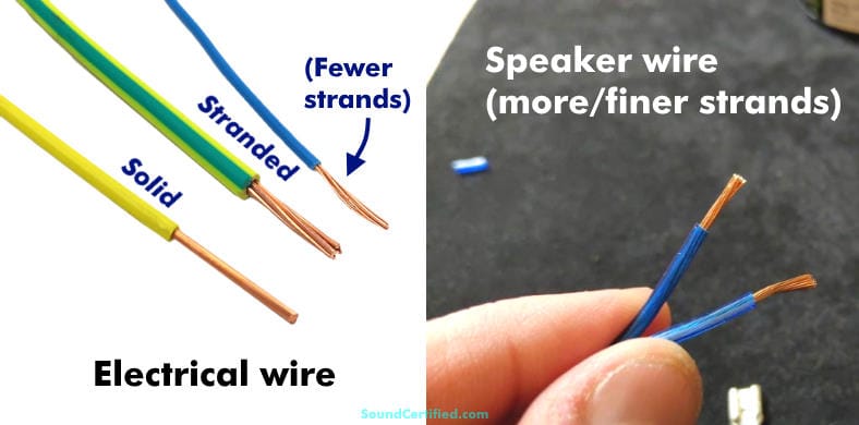 electrical wire vs speaker wire comparison