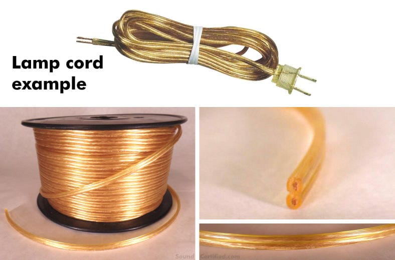 lamp cord electrical wire example