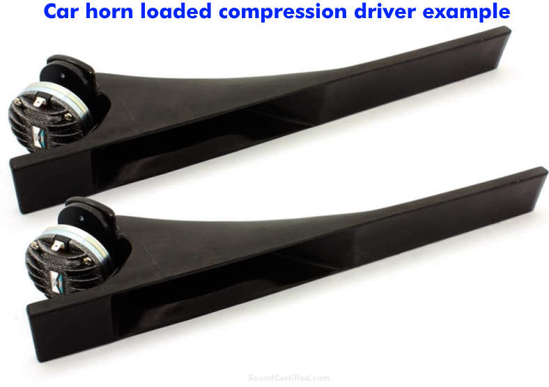 car horn loaded compression driver example