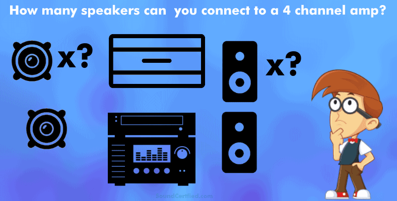 how many speakers can you connect 4 channel amp