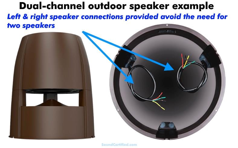 outdoor speaker stereo speaker wiring design example